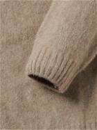 Boglioli - Brushed Wool and Cashmere-Blend Sweater - Brown