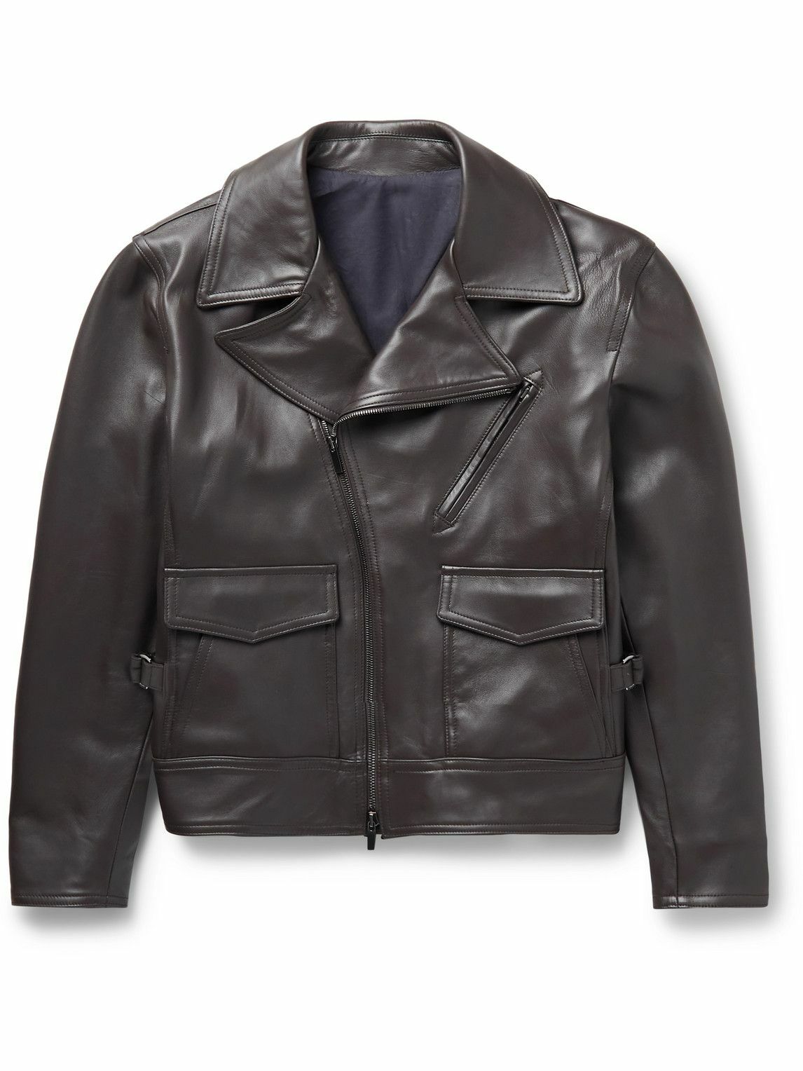 Stoffa - Leather Jacket - Brown