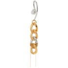 Sacai Gold and Silver Chain Earrings