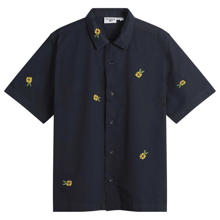 Photo: Service Works Men's Cross Stitch Shirt in Dark Navy