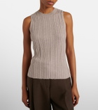 Jardin des Orangers Cotton, silk, and cashmere tank top