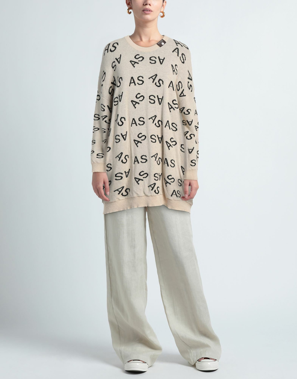 Alessia Santi Womens Sweater in Beige