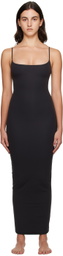 SKIMS Black Fits Everybody Long Slip Maxi Dress