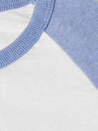 John Elliott - Baseball Colour-Block Cotton-Jersey T-Shirt - White