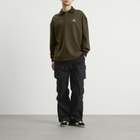 AMIRI Men's MA Oversized Long Sleeve Polo in Dark Brown