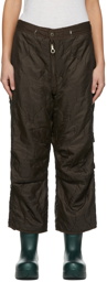 NotSoNormal Brown Polyester Trousers