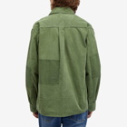 JW Anderson Men's Patchwork Overshirt in Dark Green