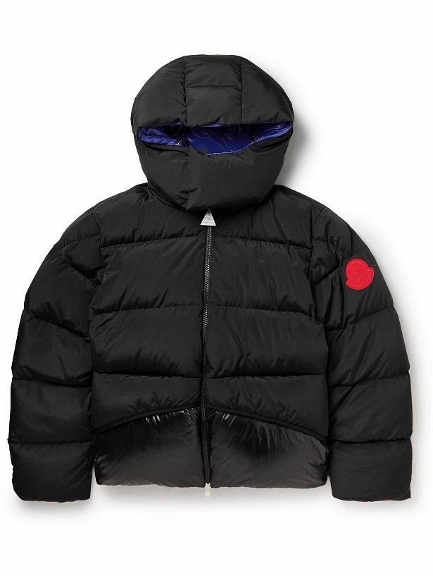 Photo: Moncler Genius - Glossed Quilted Shell Hooded Down Jacket - Black