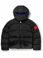 Moncler Genius - Glossed Quilted Shell Hooded Down Jacket - Black