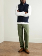 Inis Meáin - Lifeline Merino Wool and Cashmere-Blend Gilet - Blue