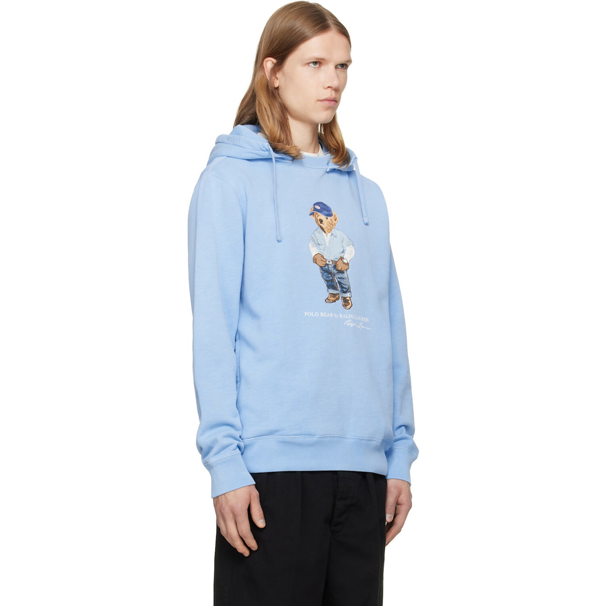 Polo Ralph Lauren Blue Polo Bear Fleece Hoodie
