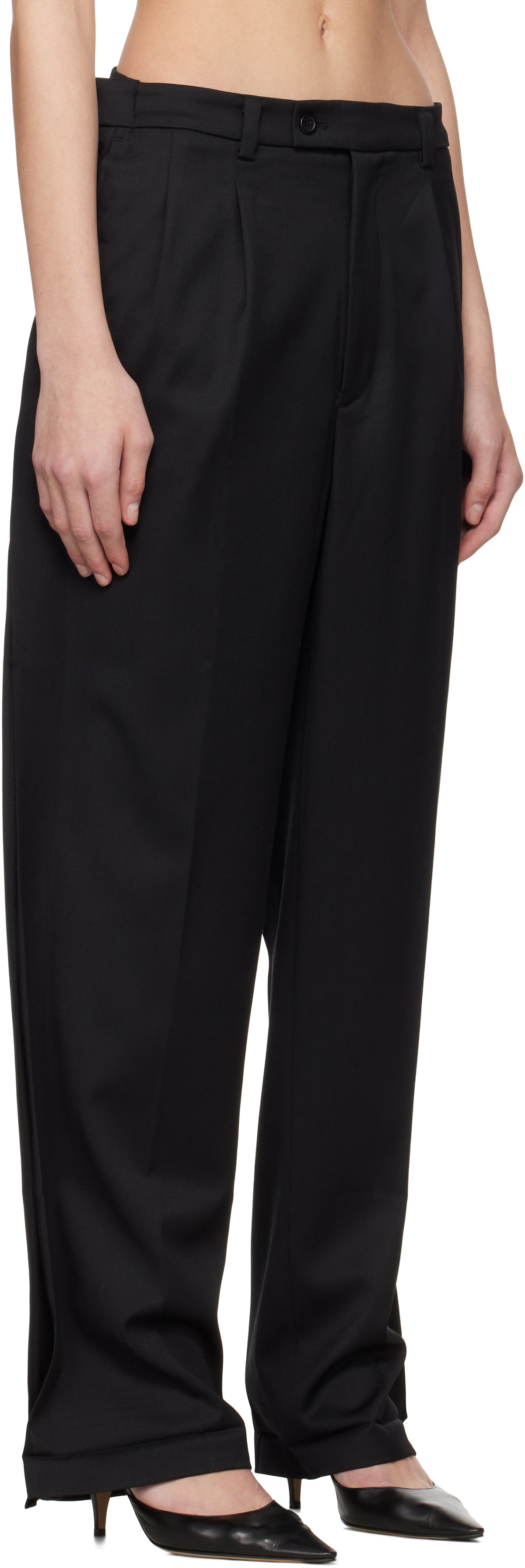 Prototypes Black Outline Tailored Trousers