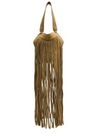 Khaite Lotus Nano Fringed Suede Tote - Natural - One Size
