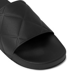 BOTTEGA VENETA - Intrecciato Rubber Slides - Black