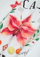 Casablanca Casa Way Orchid Printed Cotton T-shirt White