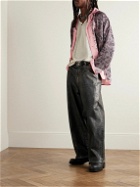 Acne Studios - Sowen Camp-Collar Printed Satin Shirt - Pink