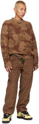 ERL Brown Jacquard Sweater