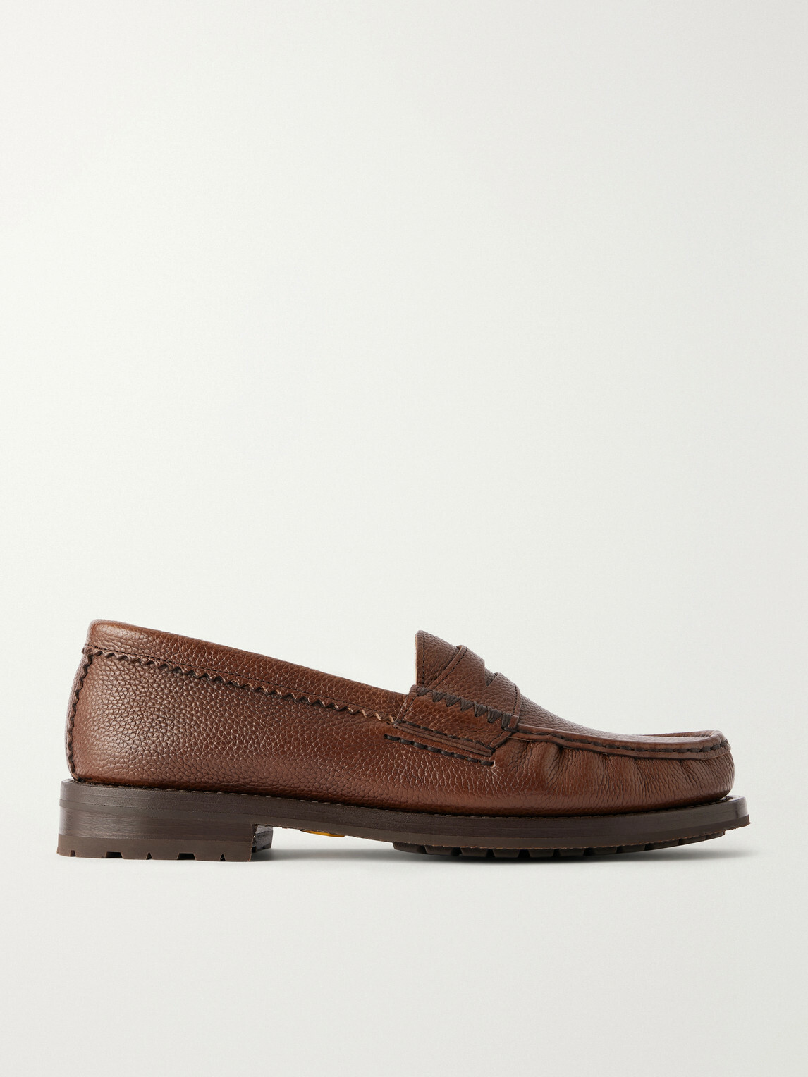 Yuketen - Rob´s Full-Grain Leather Penny Loafers - Brown