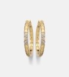 Marina B Ondine 18kt yellow gold hoop earrings with diamonds