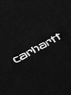 CARHARTT WIP - Logo-Embroidered Cotton-Jersey T-Shirt - Black