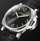 Panerai - Luminor 1950 3 Days Acciaio 42mm Stainless Steel and Alligator Watch - Black