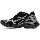 Balenciaga Black & Silver Runner Sneakers