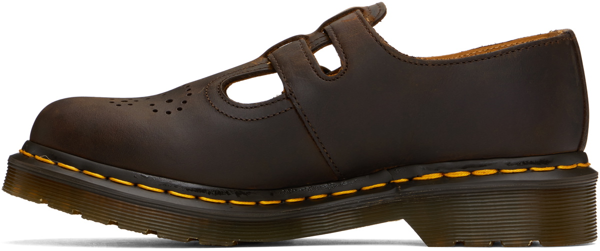 Dr. Martens Brown 8065 Crazy Horse Leather Mary Jane Loafers