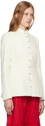COLLEEN ALLEN SSENSE Exclusive Off-White Victorian Jacket