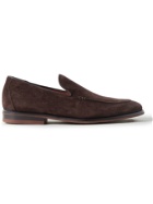Loro Piana - City Suede Loafers - Brown
