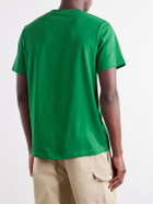 LOEWE - Anagram-Embroidered Cotton-Jersey T-Shirt - Green