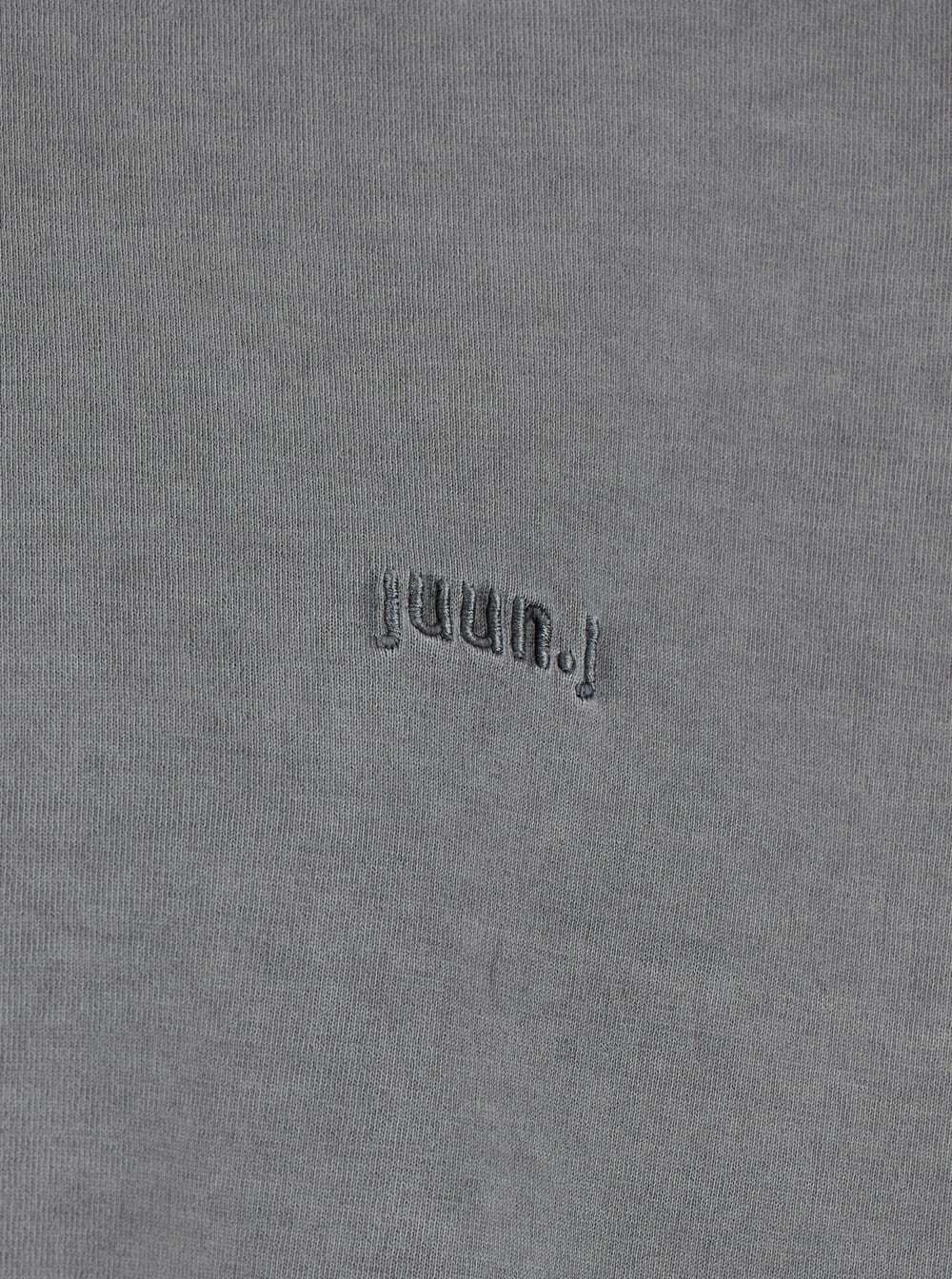 Juun.J Grey T-shirt With Logo Embroidered On The Front And Print On The Back In Cotton Man
