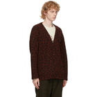 Needles Red Leopard Cardigan