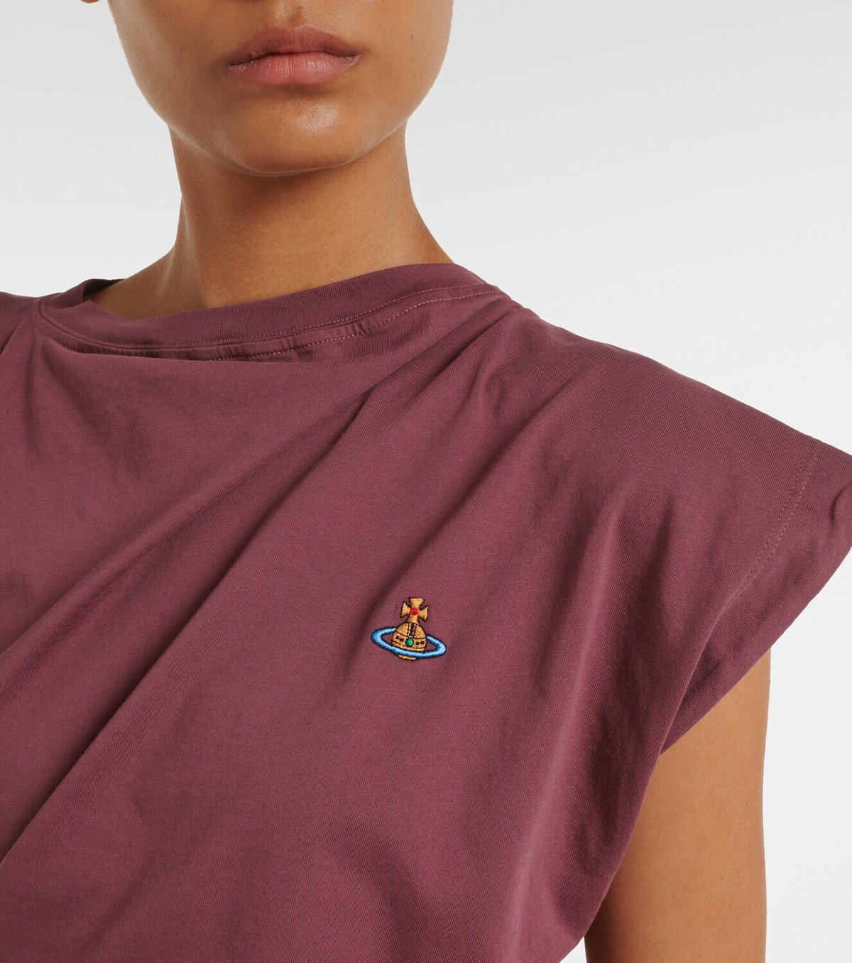 Vivienne Westwood Hebo asymmetric cotton top