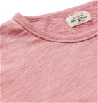 Hartford - Slub Loopback Cotton-Jersey Sweatshirt - Pink