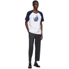 Lanvin Blue and White Jeanne T-Shirt
