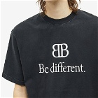 Balenciaga Men's Be Different T-Shirt in Black/White