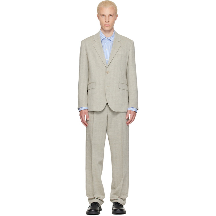 Photo: Hugo Green Two-Piece Modern-Fit Herringbone Twill Suit