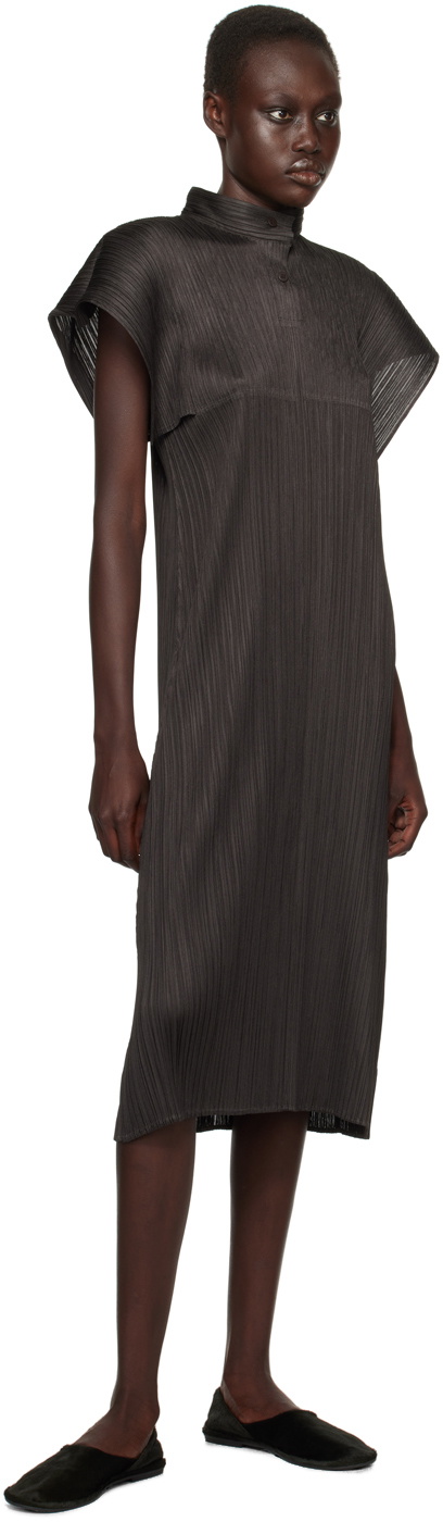 PLEATS PLEASE ISSEY MIYAKE Black Monthly Colors August Midi