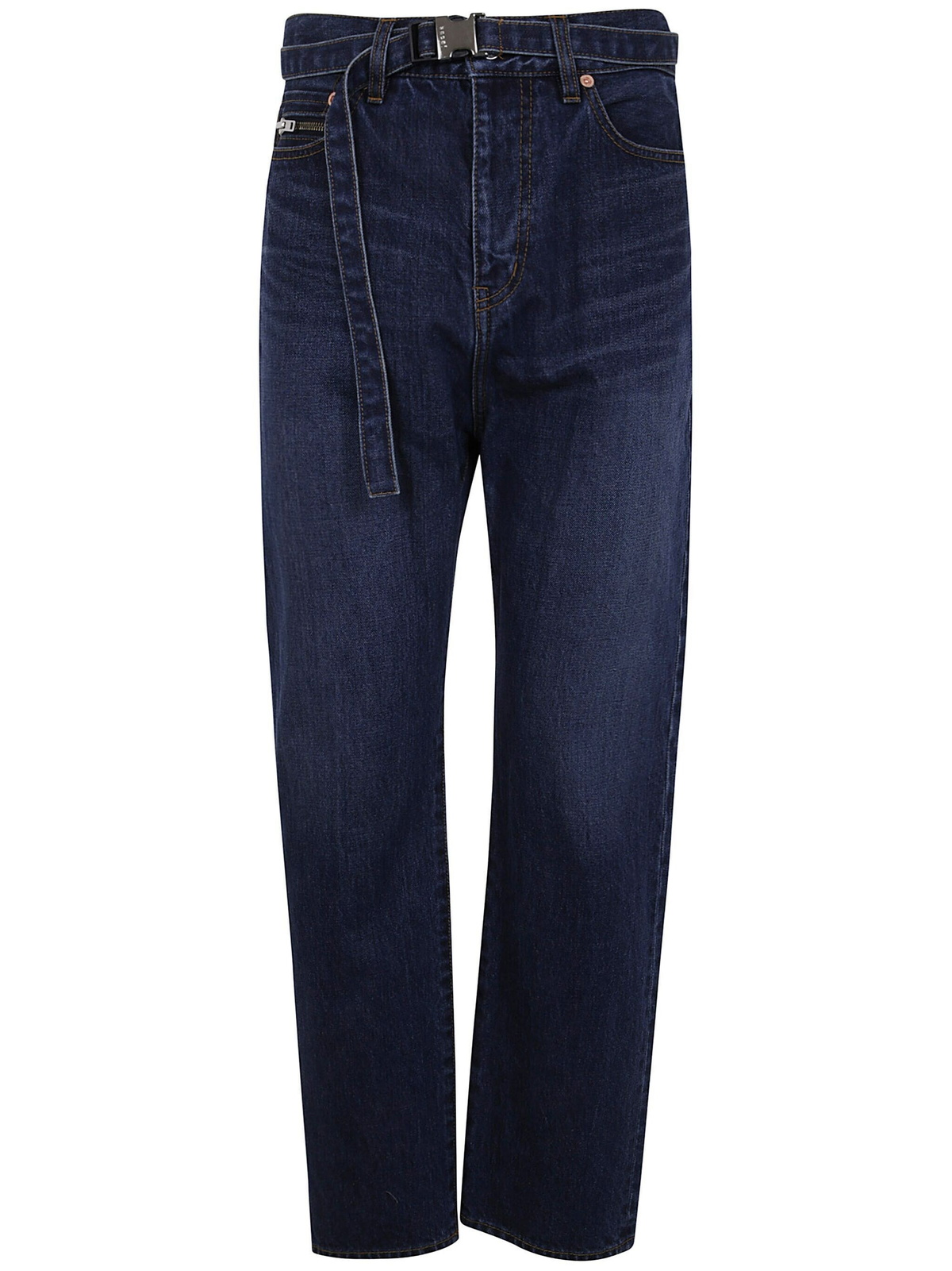 Sacai Straight Denim Pants in Blue