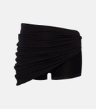 Gucci Draped crêpe jersey shorts