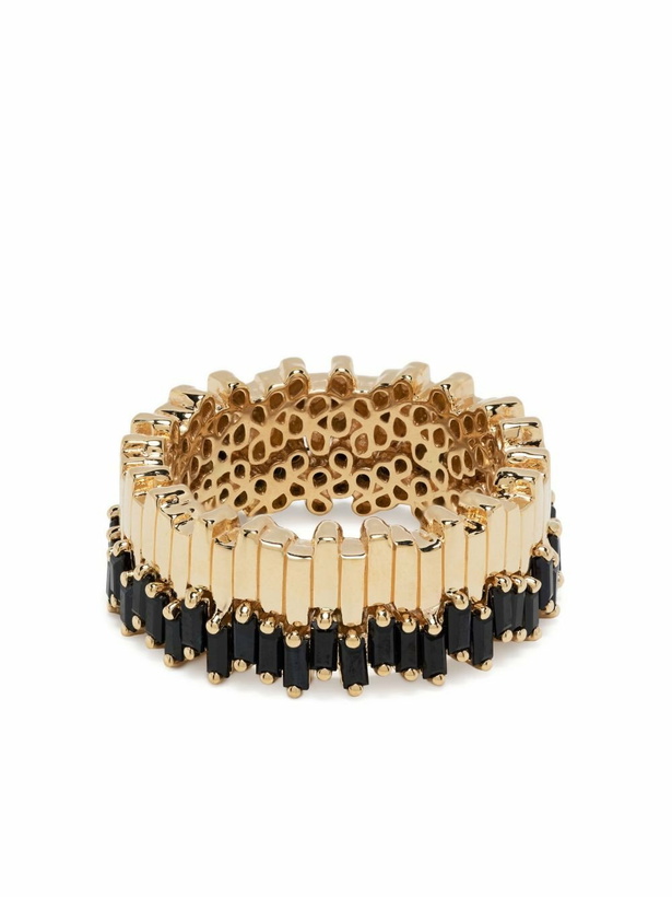 Photo: Suzanne Kalan 18kt Yellow Gold Stacker Mini Sapphire Eternity Band