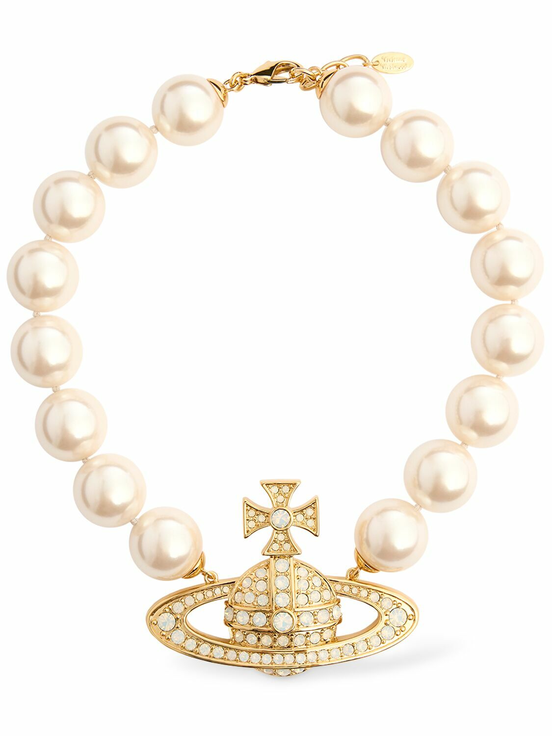 VIVIENNE WESTWOOD Neysa Imitation Pearl Collar Necklace