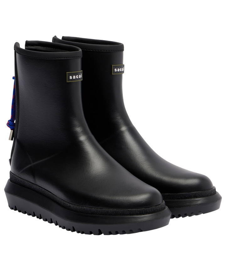 Photo: Sacai Logo ankle boots
