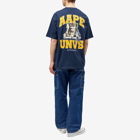 Men's AAPE University Basketball T-Shirt in Navy