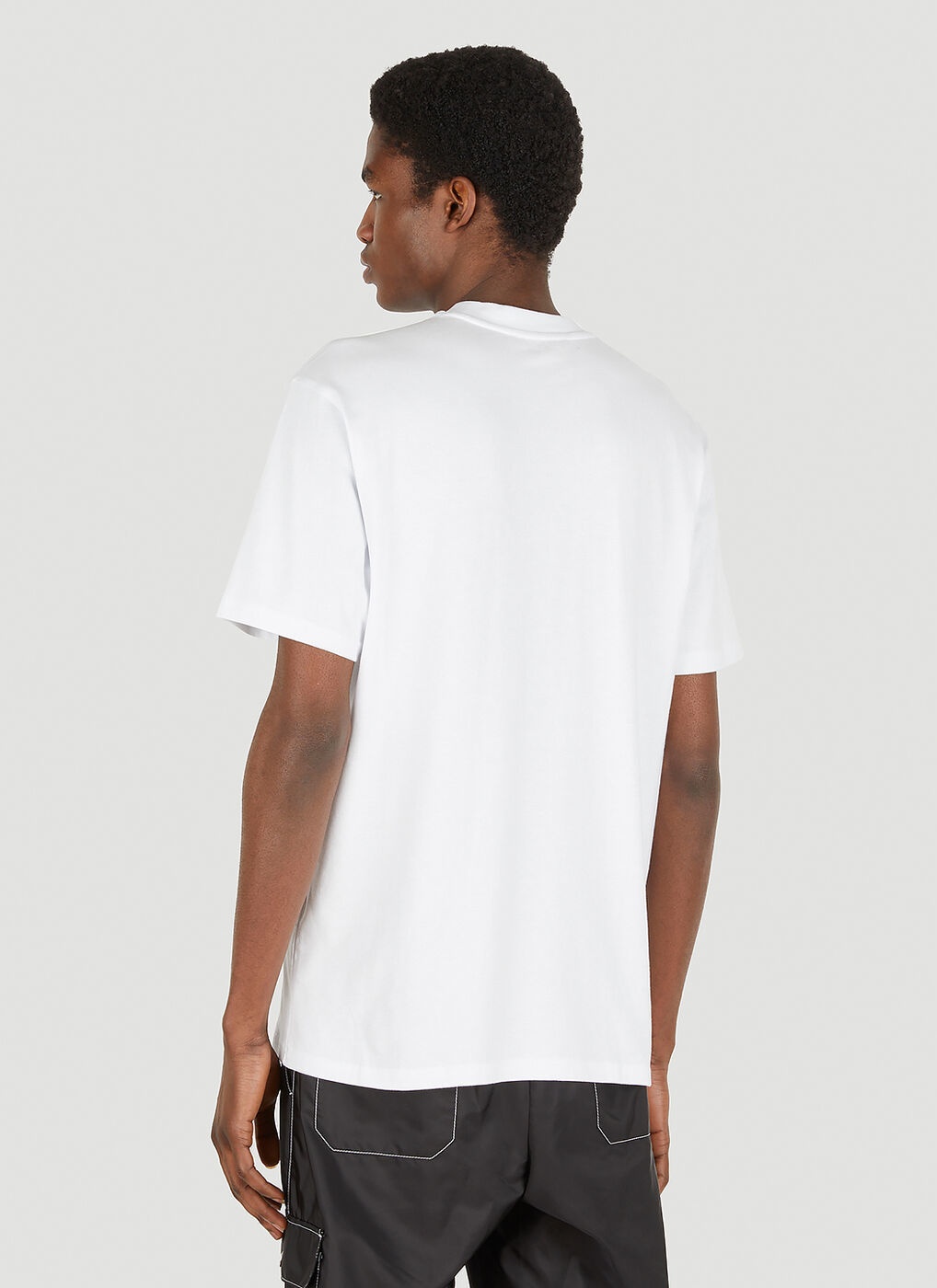 Metallic Selfie Glitch T-Shirt in White 032c