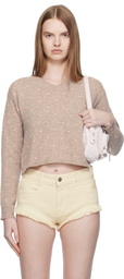 Ashley Williams Beige Molly Knit Sweater