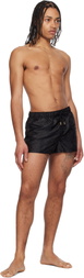 Versace Underwear Black Barocco Jacquard Swim Shorts