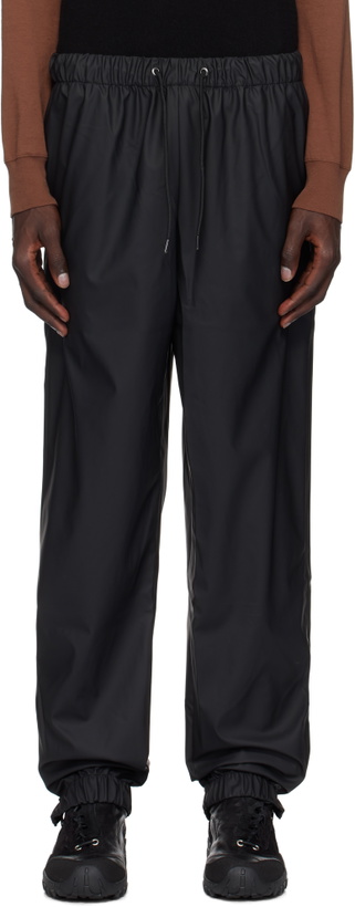 Photo: RAINS Black Regular Rain Sweatpants