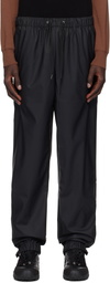 RAINS Black Regular Rain Sweatpants