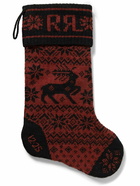 RRL - Intarsia Linen and Wool-Blend Stocking